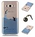 Produktbild TPU Crystal Case Hülle Silikon Schutzhülle Handyhülle Painted pc case cover hülle Handy-Fall-Haut Shell Abdeckungen für Samsung Galaxy J5 2016 SM J510F (5.2 Zoll) +Staubstecker (3GD)