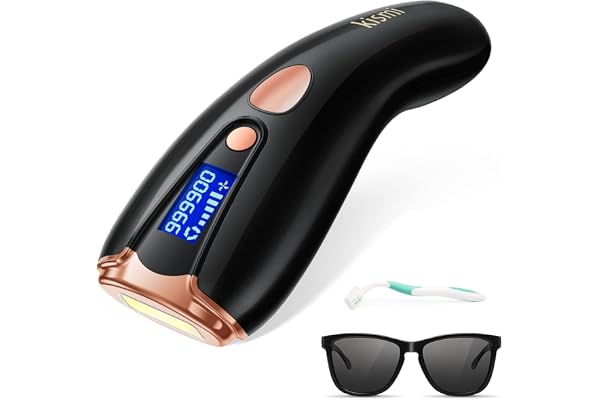 Épilateur Lumière Pulsée IPL Kismi, Dépilateur Laser Définitif Femme Homme, 999900 Flash, 5 Niveaux, 2 Modes, Épilation Indolore pour Visage Corps Jambes Bras Aisselles Bikini