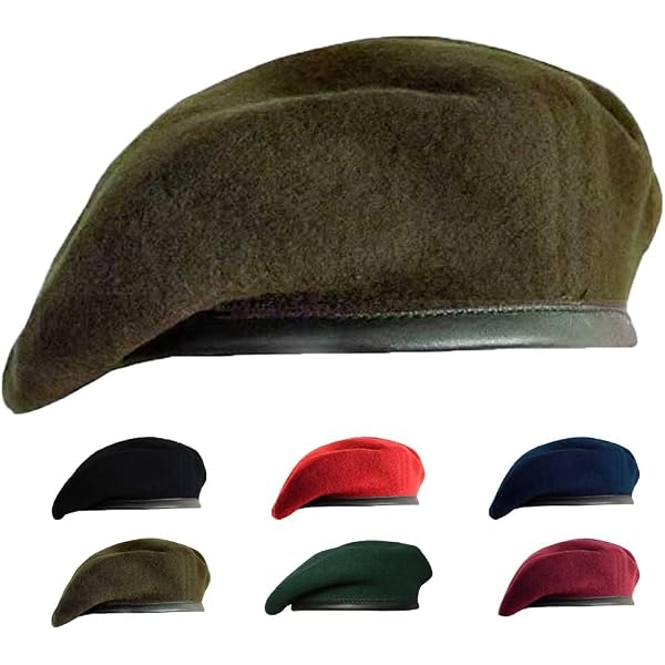 Commando Barett, UNO-blau, Größe 58 – Klassisches Militär-Barett