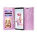 Produktbild J&D Kompatibel für Samsung Galaxy Note 9 Hülle, [Glitzernd] [Spiegelfunktion] [RFID-Blockierung] Funkelnde Schwer Stoßfest Flip-Cover Geldtasche Handyhüllemit Kartensteckplätzen und Schminkspiegel
