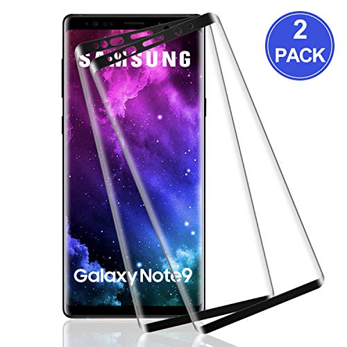 POOPHUNS Vetro Samsung Galaxy Note 9 [2 Pezzi] Pellicola Protettiva in Vetro Temperato per Samsung Galaxy Note 9, Anti-Graffi, 9H Durezza, Senza Bolle, HD Alta Trasparenza Protezione Schermo
