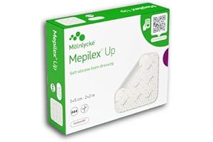 Mölnlycke, Mepilex Up 5 cm x 5 cm, mjuk silikonskumförband