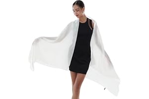 RIIQIICHY Stola Damen Festlich Fur Abendkleid Chiffon Schals Tücher Pashmina Schultertuch Sommer Hochzeit