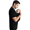 The Lalabu Dad Shirt | Hands-Free Baby Carrier for Dad with Kangaroo Pouch | Engineered for Bonding, Safety, & Comfort for Newborns Up to 15 Lbs. | CPSC Approved, Short Sleeve - Black, X-Large
