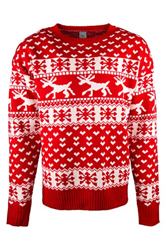 JAP Jersey Navideño Reno Hipster - Ajuste Libre de picazón - Unisex - 504L