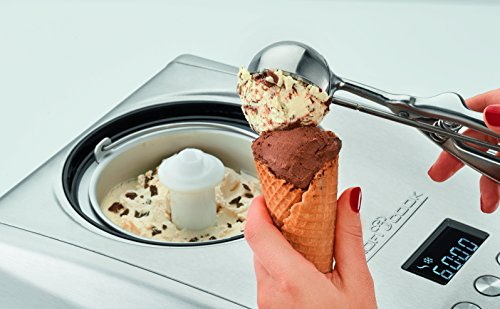 ProfiCook PC-ICM 1091 Eismaschine 3in1 für Speiseeis, Frozen Joghurt und Sorbet, Kompressor-Kühlung, LCD-Display, für bis zu 1,5 L Speiseeis, Edelstahl - 4