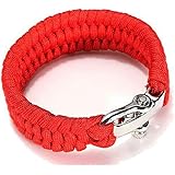 Bracelet Para - Bracelet en Paracorde tressé Taille Ajustable avec Fermoir en Acier Inoxydable - pour Poignets de 18-20 cm - pour Homme ou Femme - Garantie a Vie