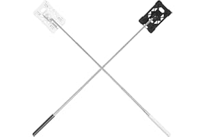 Gatuida 2pcs Parking Lot Card Telescopic Grabber Card Holder Garage Parking Assist Extension Card Toll Cards Holder Extension Rod Badge Protector stick Id Holder Plastic