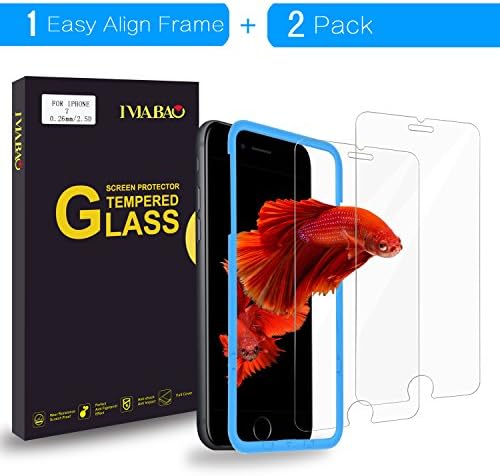 iPhone 7/8 Screen Protector, IMABAO [2 Pack] 3D Touch Compatible-Tempered Glass Film Anti-Glare Anti-Fingerprint 9H HD Clear Scratch Resist for Apple iPhone 7/8 4.7"