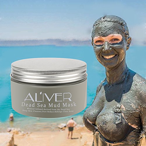 Aliver® Dead Sea Mud Mask for Face, Body & Hair - 100% Natural Spa Quality - Best Pore Reducer & Minimizer to Help Treat Acne , Blackheads & Oily Skin