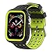 Price comparison product image JIELIELE for Apple Watch series 4 Protector Cover, Silicone Protective Watch Case with Scratch-proof Replacement Straps for Apple Watch 40mm (Black-Yellow, 40mm)
