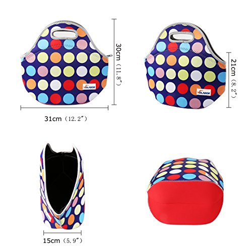 Volador Neopren-isolierte Mittagessen-Beutel-wasserdichte personifizierte isolierte Mittagessen-Beutel-Picknick-Mittagessen-Nahrungsmittelhandtasche - 6
