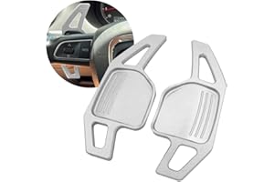 ontto Alu Alloy Car Steering Wheel Shift Paddle Shifter Extension fit for Audi A1 A7 A3 A4 A5 A6 A8 S4 S5 S6 S8 RS4 RS5 RS6 Q5 R8 Q7 TT TTS Accessories Gear Shift Paddle Silver
