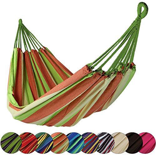 BB Sport Hamaca de Tela XL 220 x 170 cm Capacidad de Carga máx. 250 kg, Color:Sri Lanka