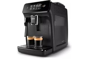 VERSUNI PHILIPS EP1220 - Macchina per caff espresso in grani con macinacaff - 2 bevande - Montalatte - Touch screen - Nero opaco