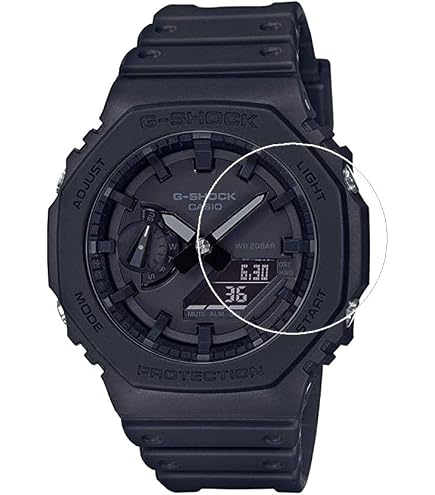 Zshion - Pellicola protettiva per display compatibile con CASIO serie GST-B500, durezza 2,5D 9H, in vetro temperato, antigraffio, anti-impronte, trasparente, confezione da 2