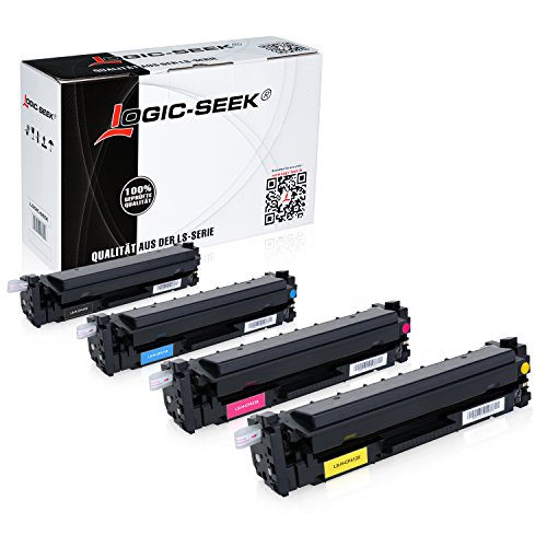 4 Logic-Seek Toner kompatibel zu HP CF410X-CF413X Color Laserjet Pro M452 dn/dw/nw M470 M477 fdn/fdw/fnw M450 M377 dw - Schwarz 6.500 Seiten, Color je 5.000 Seiten