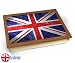 Produktbild Union Jack Flag UK United Kingdom Cushion Lap Tray Kissen Tablett Knietablett Kissentablett - Holz Effekt Rahmen