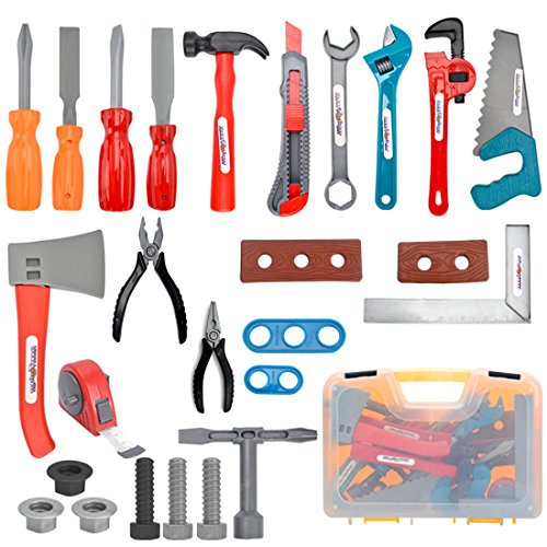 Preisvergleich Produktbild OviTop 27er Set Werkzeugkoffer Kinder Spielwerkzeug Kinder Kofferraum Kinder-Rollenspiele - DE00601401