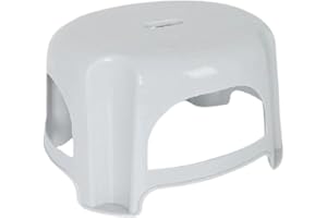 PARENCE.- Rutschfester Tritthocker aus Kunststoff 32X27.5X18.5CM – Mehrzweckhocker für Küche, Bad, WC, Garten – Zufällige Farben, Aléatoire