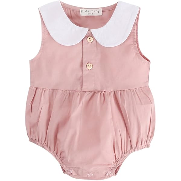 Sanlutoz L'été Princesse Bébé Filles Bodys Mignon Coton Nouveau Née Le Maillot De Corps Pour De Bébé (0-6 Mois, BRS1056-YE
