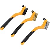 Mini Tel Fır&ccedil;a Seti 3 Par&ccedil;a 180 MM Tepeli Metal Pas Boya &Ccedil;ok Ama&ccedil;lı Temizleme &Ccedil;elik Fır&ccedil;a Seti