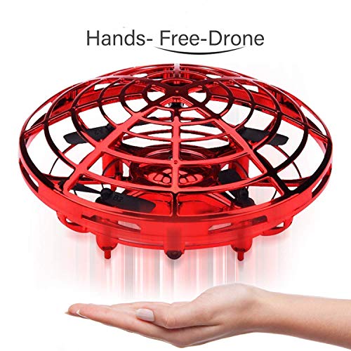 Preisvergleich Produktbild MaxTronic Fliegendes Spielzeug UFO Ball Fliegende Untertasse Mini Drohne Handsteuerung Helikopter Infrarot Induktions Flugzeug LED Quadrocopter