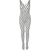 İntive Lingerie Kadın İp Askılı Geniş File Ağı A&ccedil;ık Fantezi V&uuml;cut &Ccedil;orabı -15509 Siyah Standart