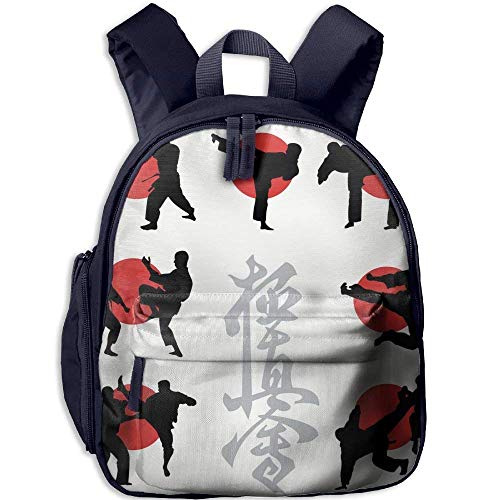 Preisvergleich Produktbild TRUIOKO Kindergarten Backpack Japan Karate Children School Bag