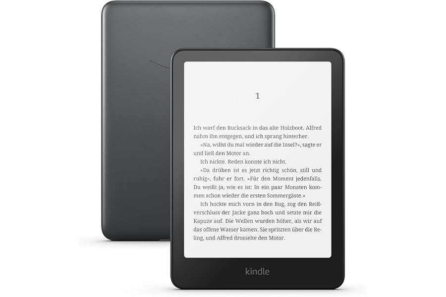 Amazon Kindle Paperwhite Signature Edition (neueste Generation) – Unser schnellster Kindle, mit Frontlicht mit automatischer 