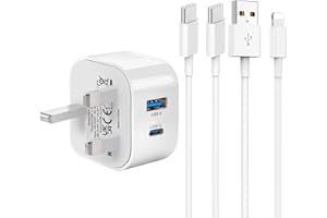 TEYASI iPad Charger Cable and Plug Apple iPad Fast Charging Lightning Lead and Plug C for iPad Pro 12.9 11 2nd 3rd 4th 5th 6th Generation/Air 2 3rd 4th 5th/Mini 2 3 4 5 6/iPad 4th 5th 6th 7th 8th 9th 10th