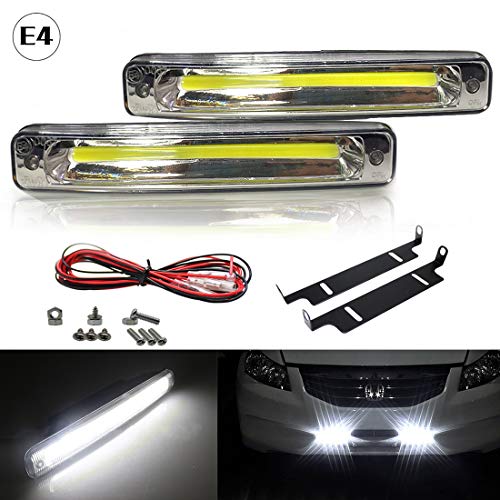 PLC020 Luz diurna COB 12 V resistente al agua para coche, luz diurna, luz diurna, TFL, ECE R87 E4