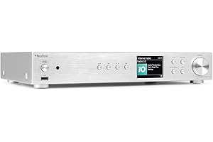 Audizio Adria WiFi Internet Radio with Spotify Connect, DAB+ Digital, FM Tuner, Bluetooth and Optical Output - Aluminium