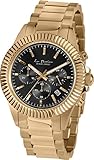 Jacques Lemans Unisex Chronograph Quarz Uhr mit Edelstahl beschichtet Armband LP-111Q