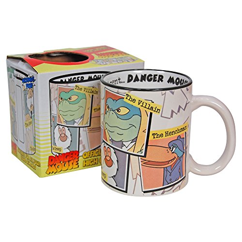 Danger Mouse Cartoon Characters Collage Mug. Gift boxed
