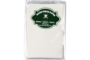 WONBEST Kolophonium-Presspapierblatt 11,8 x 7,87 Zoll / 5,9 x 3,94 Zoll Wachskonzentrate Ölbankfilterpapier zum Extrahieren des Werkzeugmaschinen-Kits (5.9 x 3.94 inch (15*10cm))