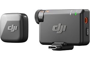 DJI Mic Mini (1 TX + 1 RX), ultralätt, högkvalitativt ljud | Brusreducering, automatisk begränsning, trådlös mikrofon för kam