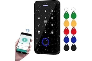FusyTuly NFC Bluetooth Tuya Access Control Tastatur IP68 Wasserdicht RFID Zugangskontroller 13.56MHz Biometrische Fingerabdrücke Touch Tastatur + 10pcs Chips