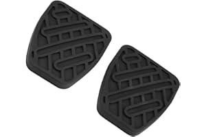 QIILU Brake Clutch Pedal Pad, 1 Pair Car Brake Clutch Pedal Pedals Pad Rubber Cover for Nissan Qashqai 2007-2016 46531JD00A Brake Pedal Cover Pedal Accessories