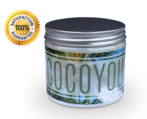 CocoYou Extra Virgin Coconut Oil 100% Pure Organic Multi-Use Coconut Oil for all Skin Care & Hair Types Reduces the Signs of Ageing and Appearance of Wrinkles and Dark Circles 200ml. Body Oils Hair Oils Skin care Conditioners Body Butters