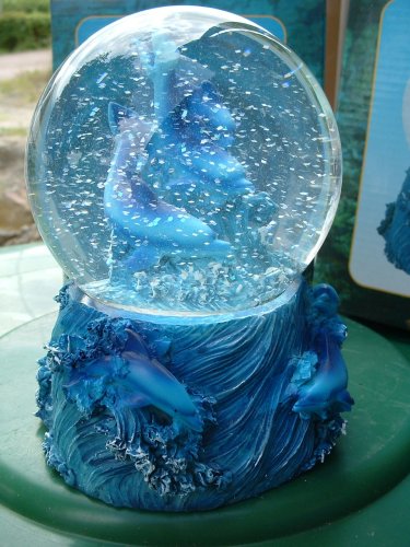 Grosse Schneekugel Delfin Delphine - 2