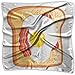 Produktbild Cartoon Toast Fried Egg Breakfast Novelty Graphic Printed Square Schal Scarve Head Wrap Shawl