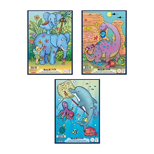 Herlitz Malblock A4 Comic, holzfreies Papier, 70 g/m², 75 Blatt, weiß