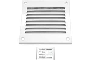 H&C VENT Ventilation Grille (White, 100 x 100 mm)