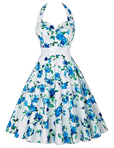 Femme Robe Rétro à Col Cœur Sans Manche Vintage A style Taille S YF6075-3 ...