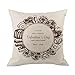 Produktbild 2018 Valentine 's Day Kissen Fall, elevin (TM) 45 New Baumwolle Leinen Kissenbezug Überwurf Taille Kissen Fall Sofa Schlafzimmer Home Decor Gute Valentinstag Geschenk, 45,7 x 45,7 cm Zoll, Damen, Elevin-LFQ50905462, F-1, Size:43cm*44cm