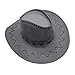 Produktbild GHONLZIN Cowboy Hut Cowgirl Hüte mit Breiter Krempe, Unisex Kappe mit Verstellbarem Kinnriemen Outdoor Hut Zum Angeln, Wandern, Safari, Reisen, Sommer Sonnenschutz