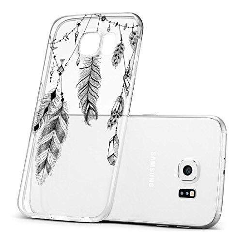 OOH COLOR Funda para Samsung Galaxy S7 Funda Silicona MGL041 pluma suave funda con dise  o ultrafina flexible