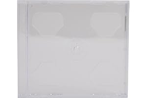 DRAGONTRADING Dragon Trading Lot de 5 boîtiers CD doubles 10,4 mm pour 2 disques avec plateau transparent