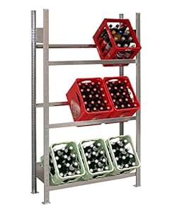 HL Getränkekisten-Grundregal 1850x1056x336 mm, verzinkt, Made in